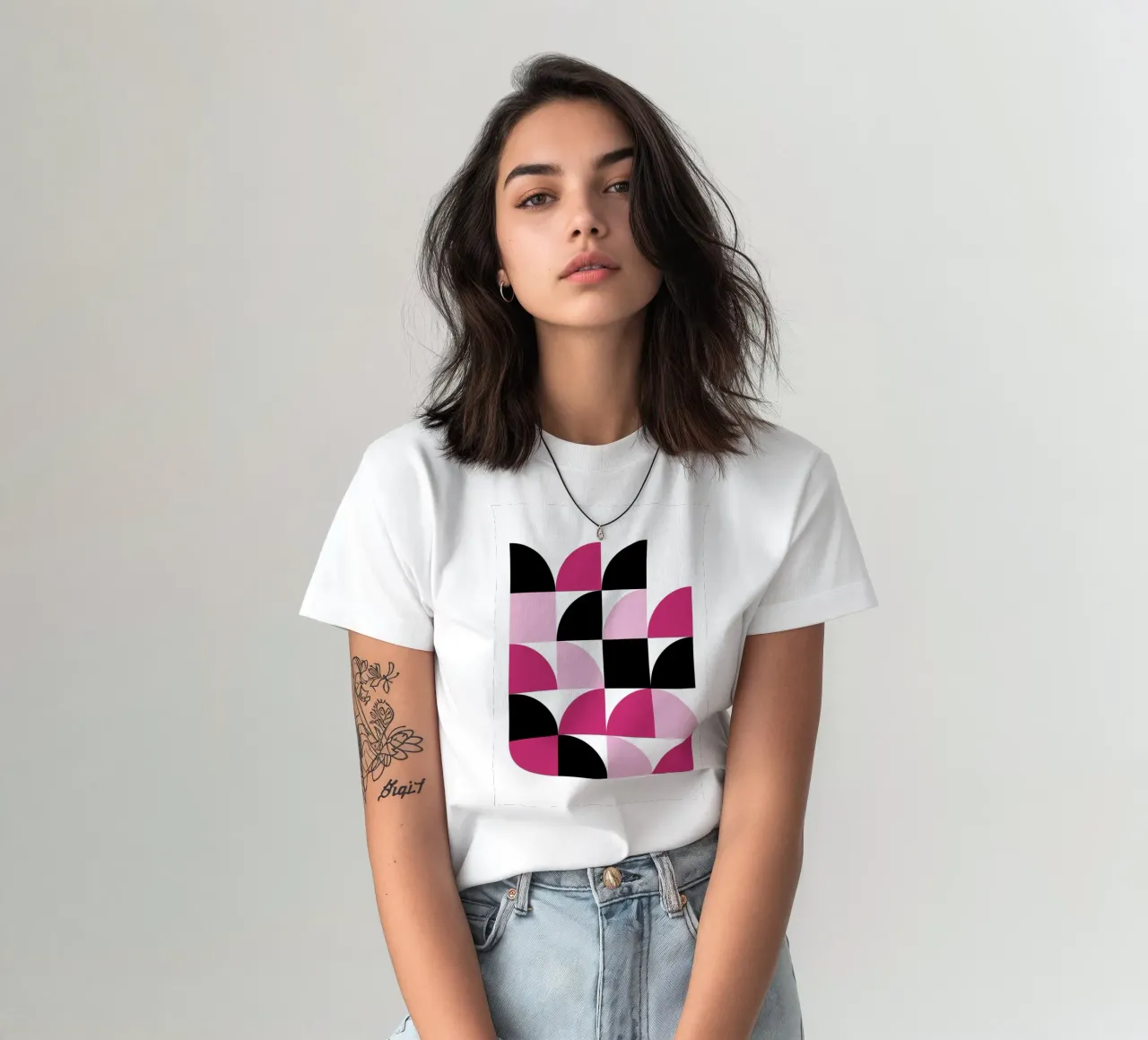 Geometric Delight Pattern - Modern Minimalist Abstract Art P camiseta de NorwesClub