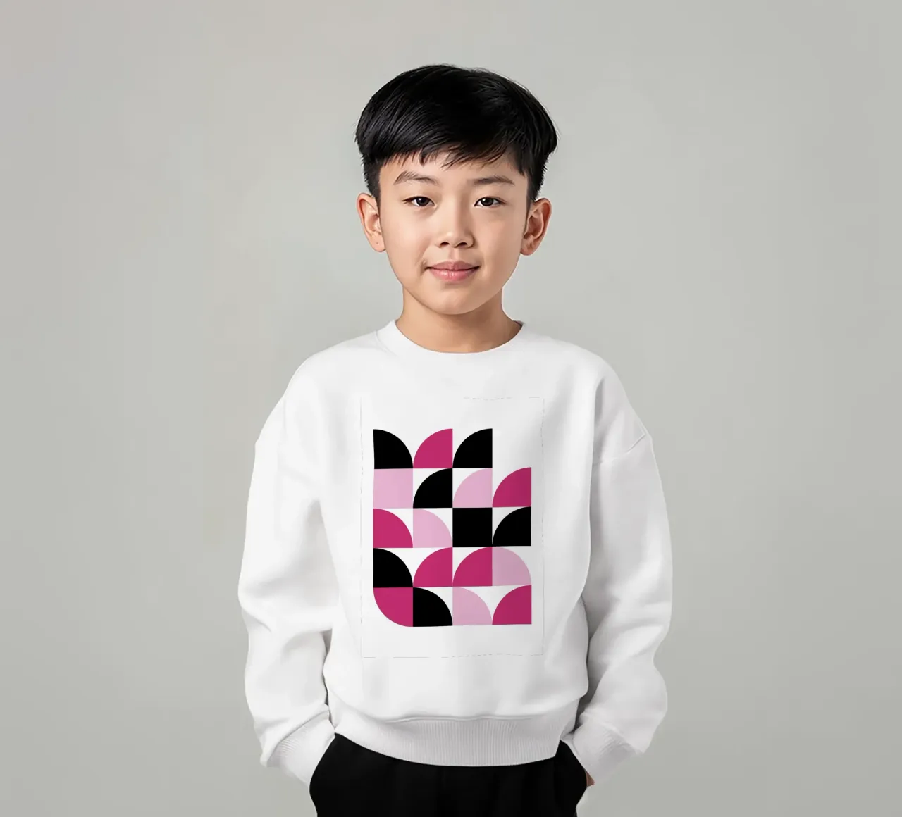 Geometric Delight Pattern - Modern Minimalist Abstract Art P sudadera para niño de NorwesClub