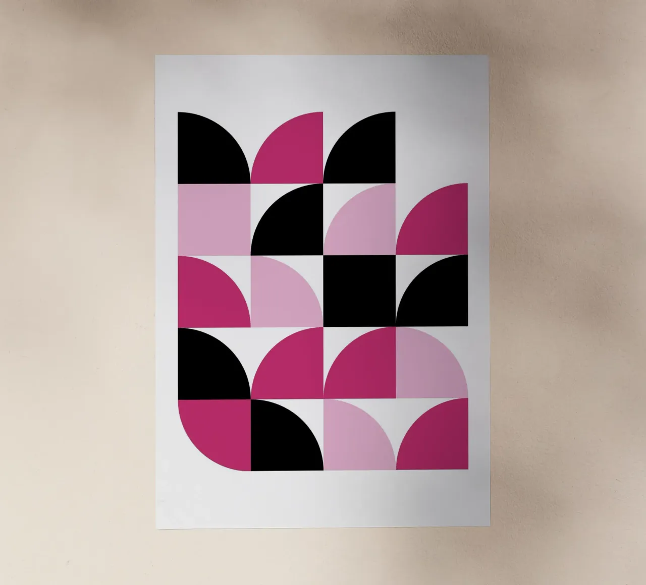 Geometric Delight Pattern - Modern Minimalist Abstract Art P lámina retroiluminada de NorwesClub