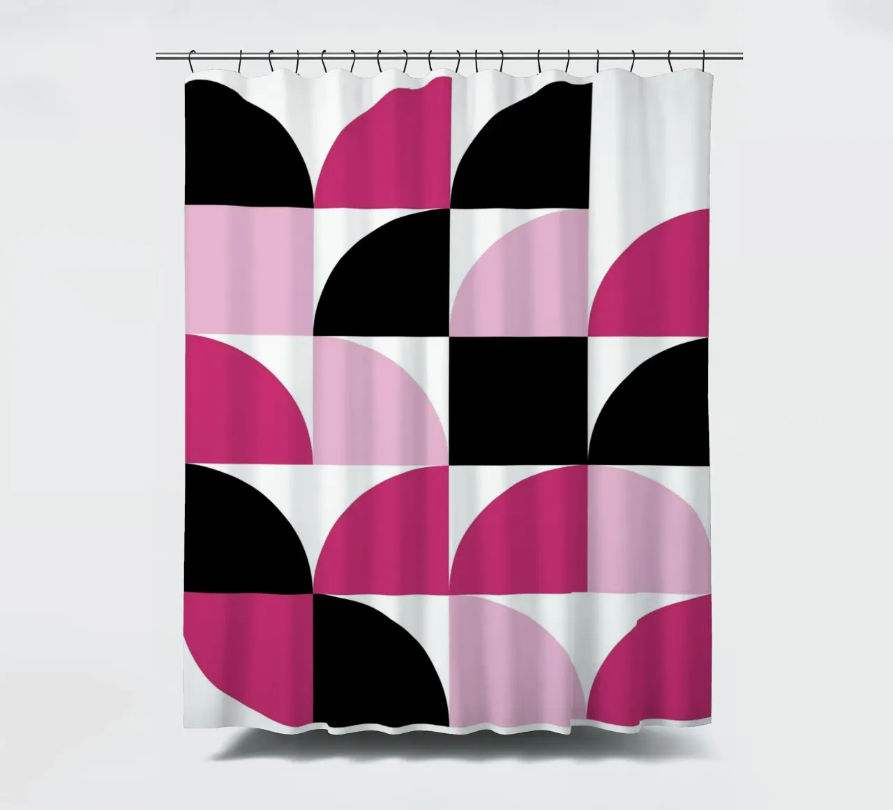 Geometric Delight Pattern - Modern Minimalist Abstract Art P cortina de baño de NorwesClub
