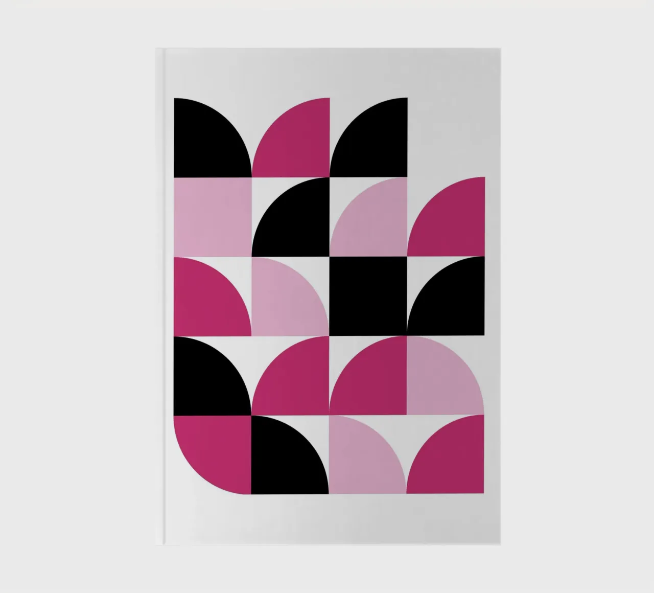 Geometric Delight Pattern - Modern Minimalist Abstract Art P notebook by NorwesClub