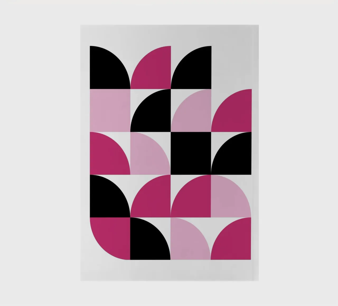 Geometric Delight Pattern - Modern Minimalist Abstract Art P notebook by NorwesClub