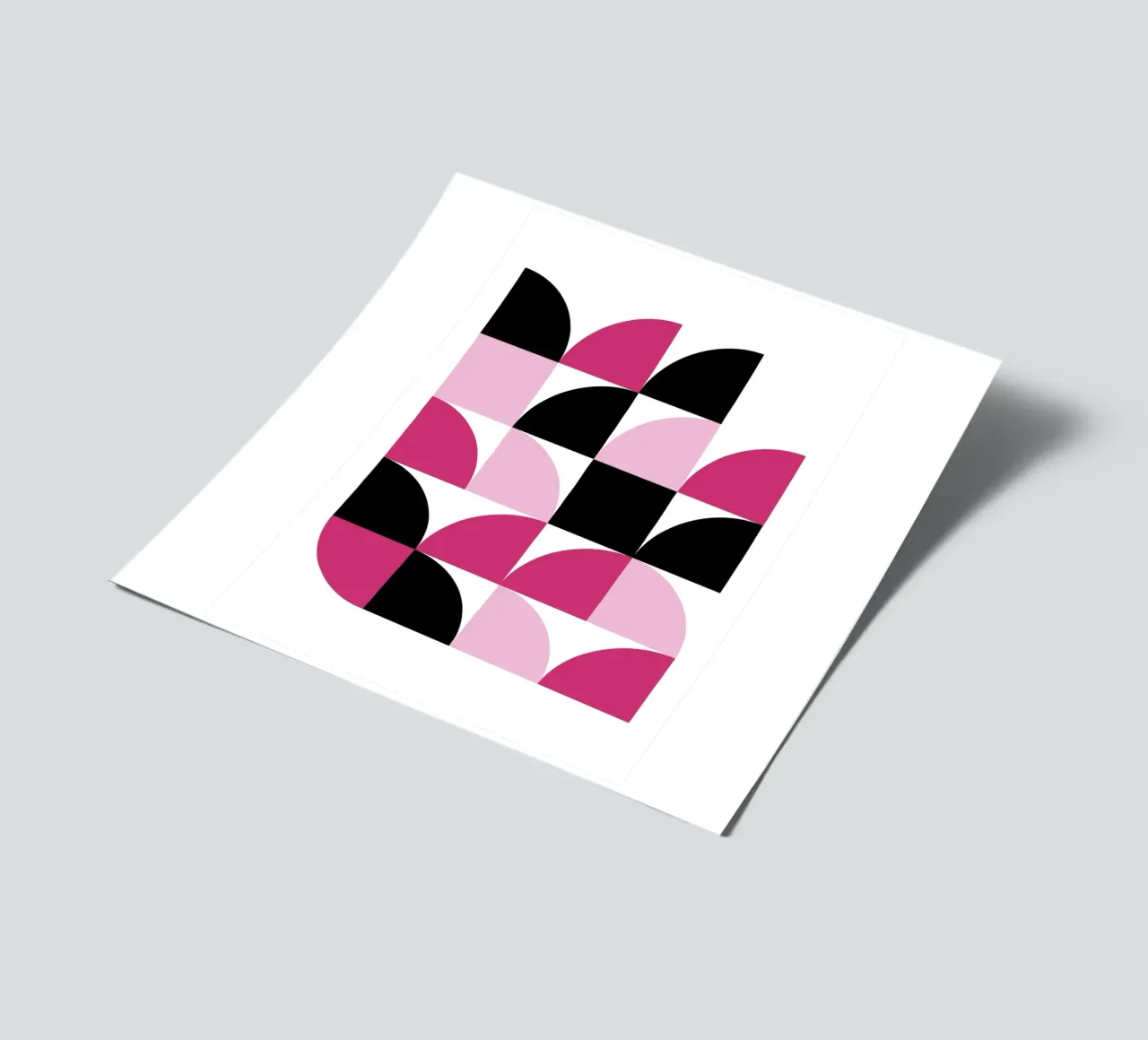 Geometric Delight Pattern - Modern Minimalist Abstract Art P sticker sheet by NorwesClub