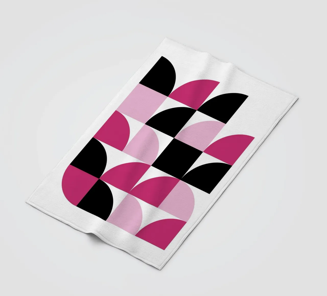 Geometric Delight Pattern - Modern Minimalist Abstract Art P fleece blanket by NorwesClub