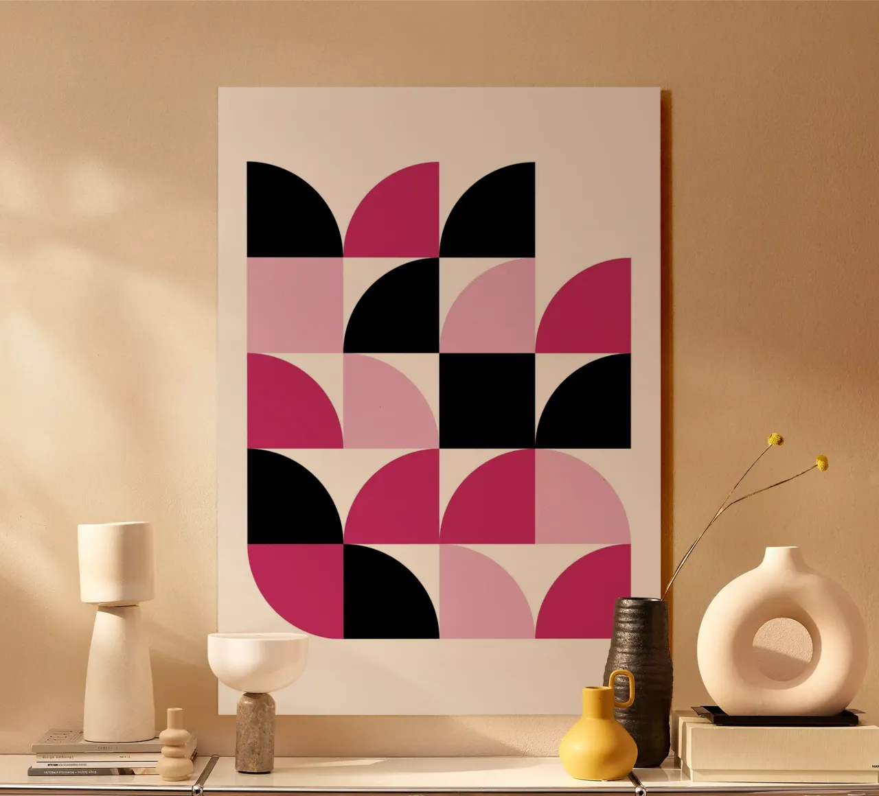 Geometric Delight Pattern - Modern Minimalist Abstract Art P metacrilato de NorwesClub