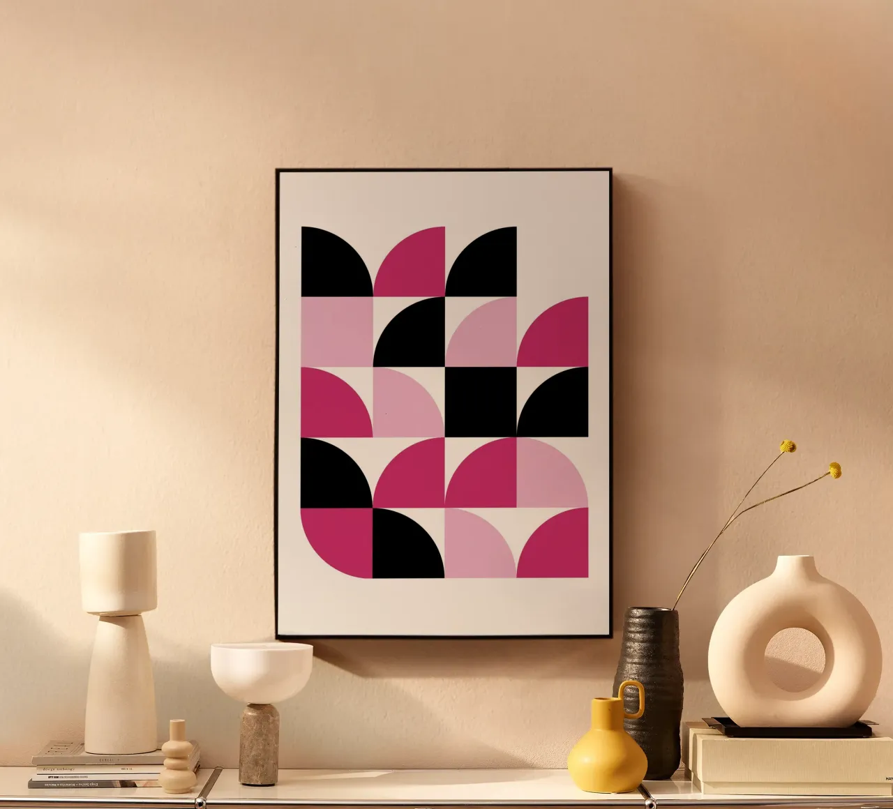 Geometric Delight Pattern - Modern Minimalist Abstract Art P aluminio dibond de NorwesClub