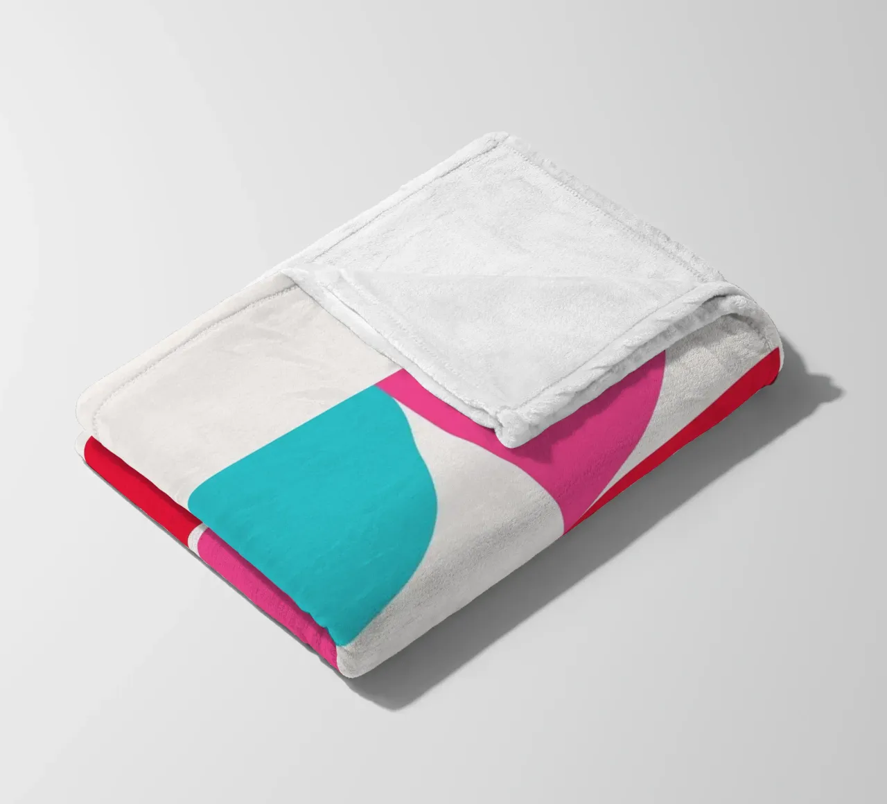Vibrant Geometric Grid - Bauhaus Inspired Abstract Art Print fleece blanket by NorwesClub