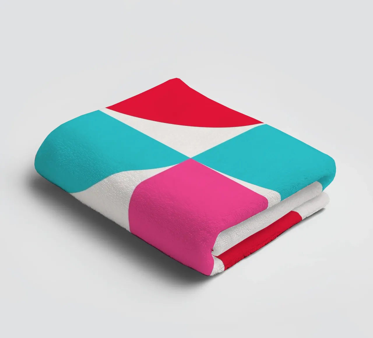 Vibrant Geometric Grid - Bauhaus Inspired Abstract Art Print towel by NorwesClub
