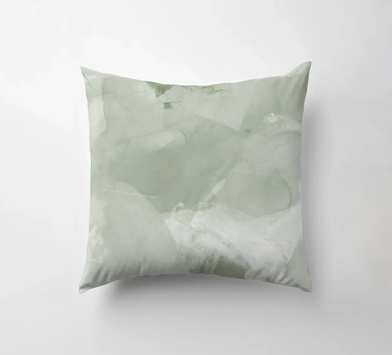 Pennellate di verde 6 cuscino da NouveauPrints