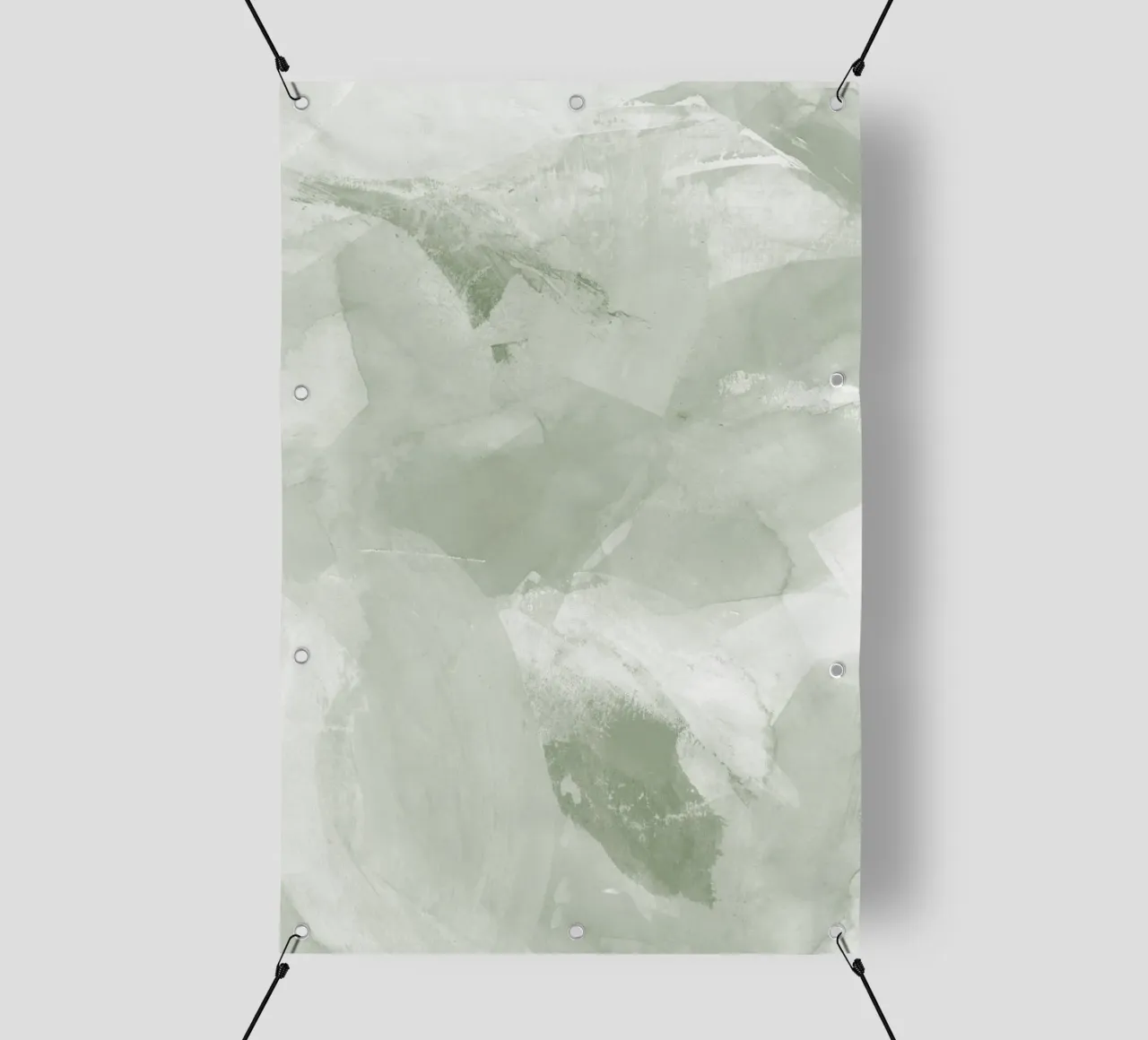 Pennellate di verde 6 telo in pvc da NouveauPrints