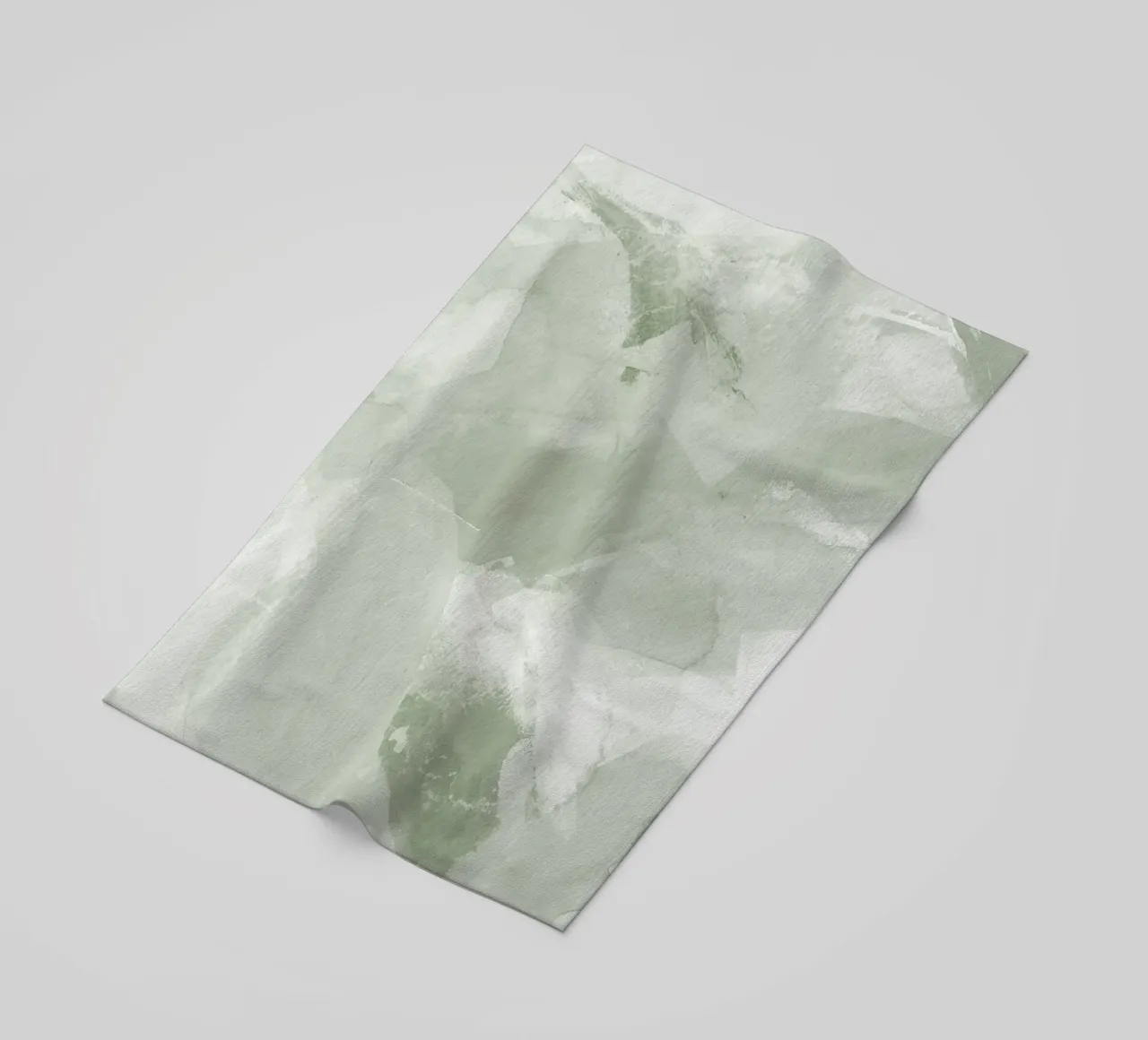 Pennellate di verde 6 telo mare da NouveauPrints