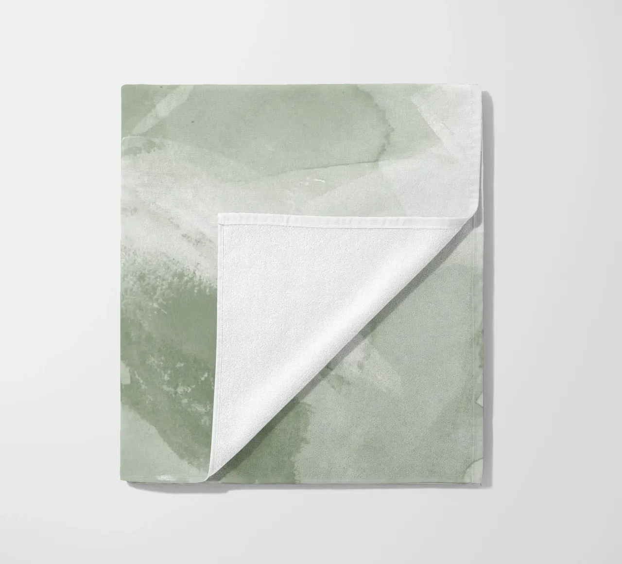 Pennellate di verde 6 telo mare da NouveauPrints