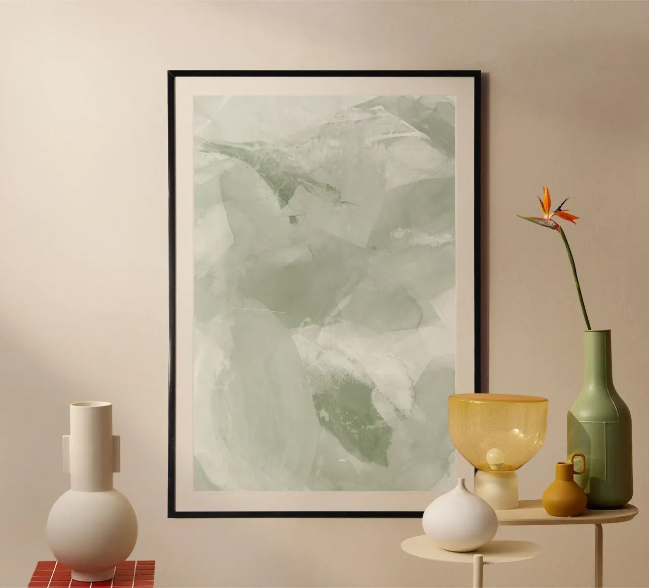 Pennellate di verde 6 carta hahnemühle da NouveauPrints
