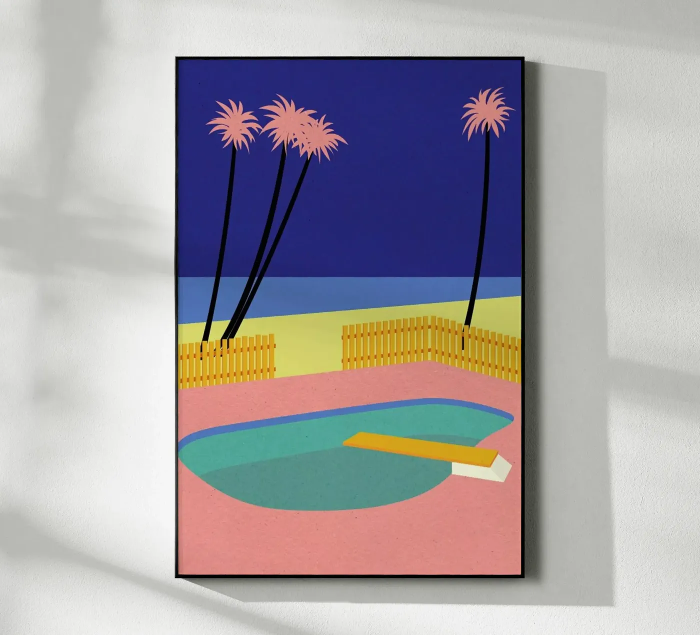 Malibu Beach acrylic glass by Rosi Feist