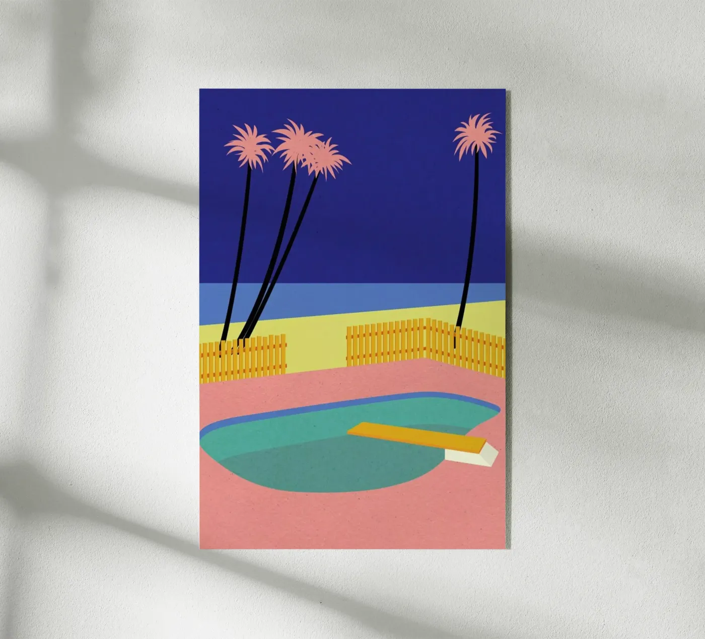 Malibu Beach acrylic glass by Rosi Feist