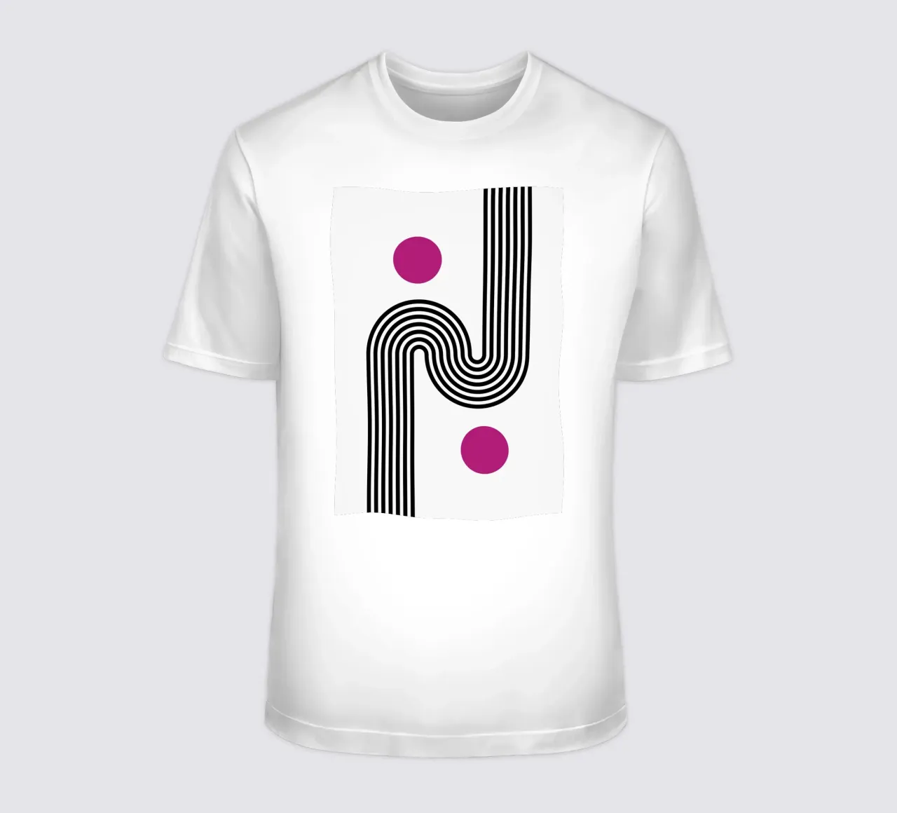 Op Art Curves & Dots - Modern Abstract Geometric Print t-shirt by NorwesClub