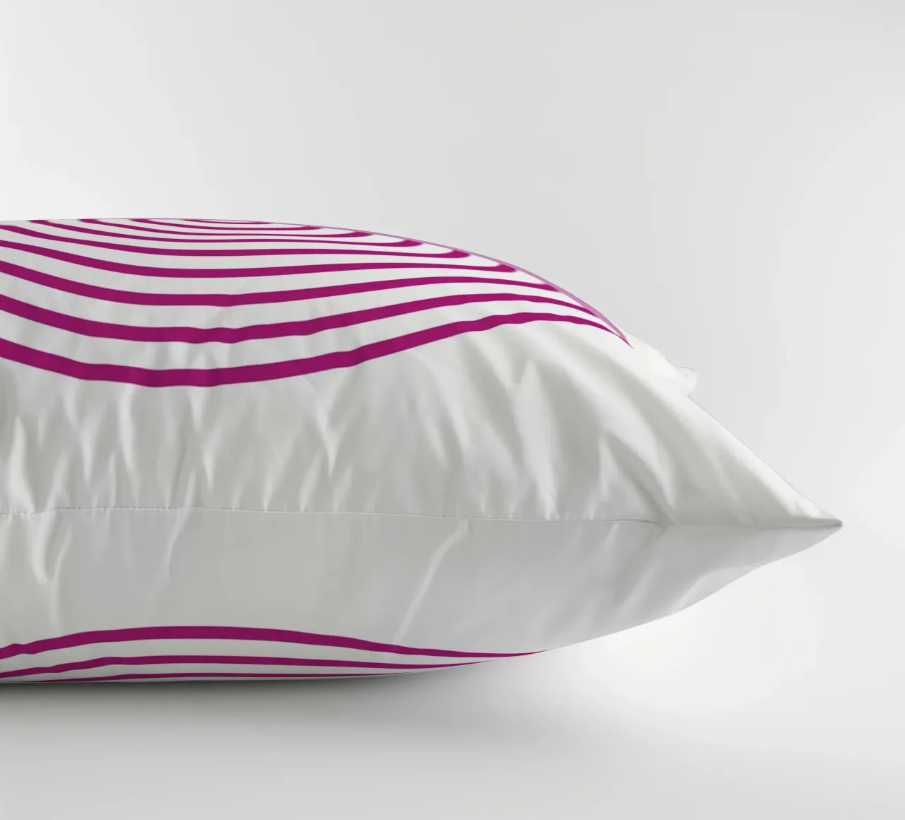 Magenta Sonnenaufgang Kreis - Moderne geometrische abstrakte Kunstdruck Kissen von NorwesClub