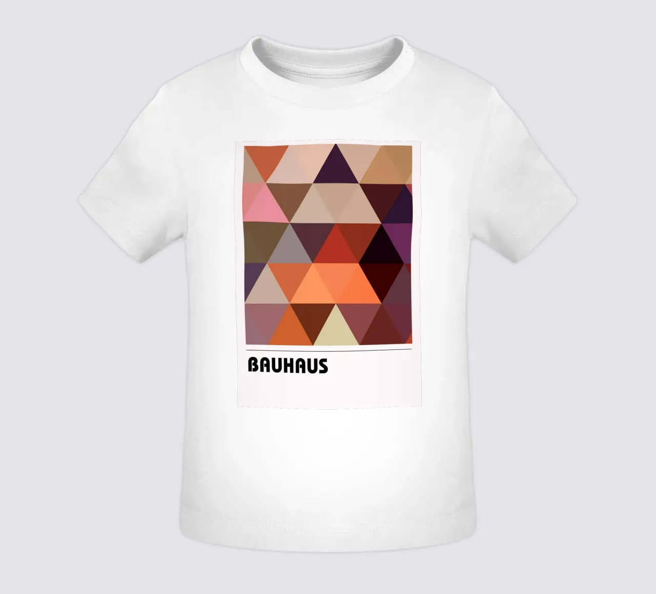 Bauhaus Triangle Grid - Geometric Abstract Modern Art Print camiseta de bebé de NorwesClub