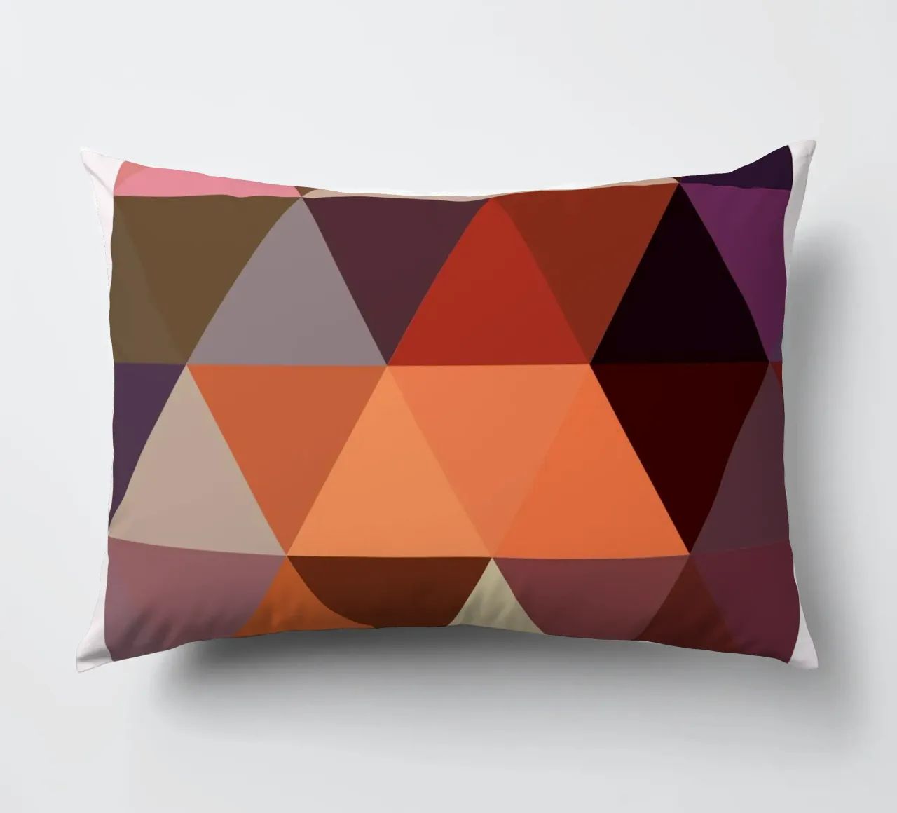 Bauhaus Triangle Grid - Geometric Abstract Modern Art Print decorative cushion by NorwesClub