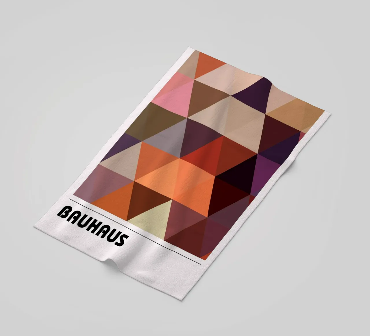 Bauhaus Triangle Grid - Geometric Abstract Modern Art Print toalla de playa de NorwesClub