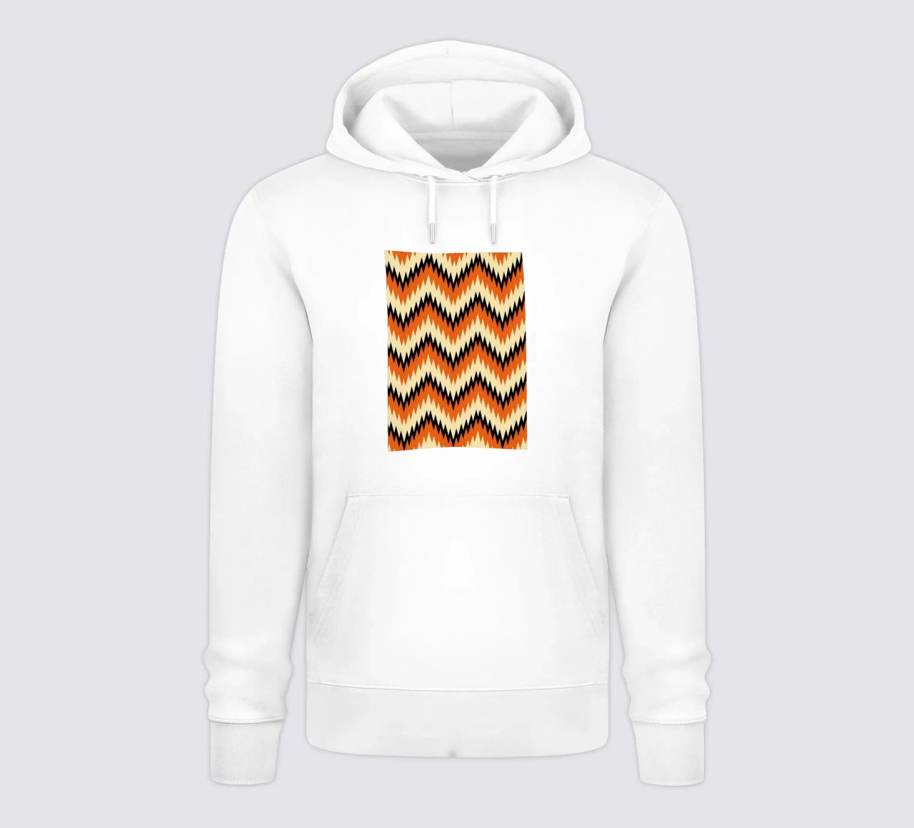 Zigzag Chevron Pattern - Modern Abstract Design Wall Art sudadera con capucha de NorwesClub