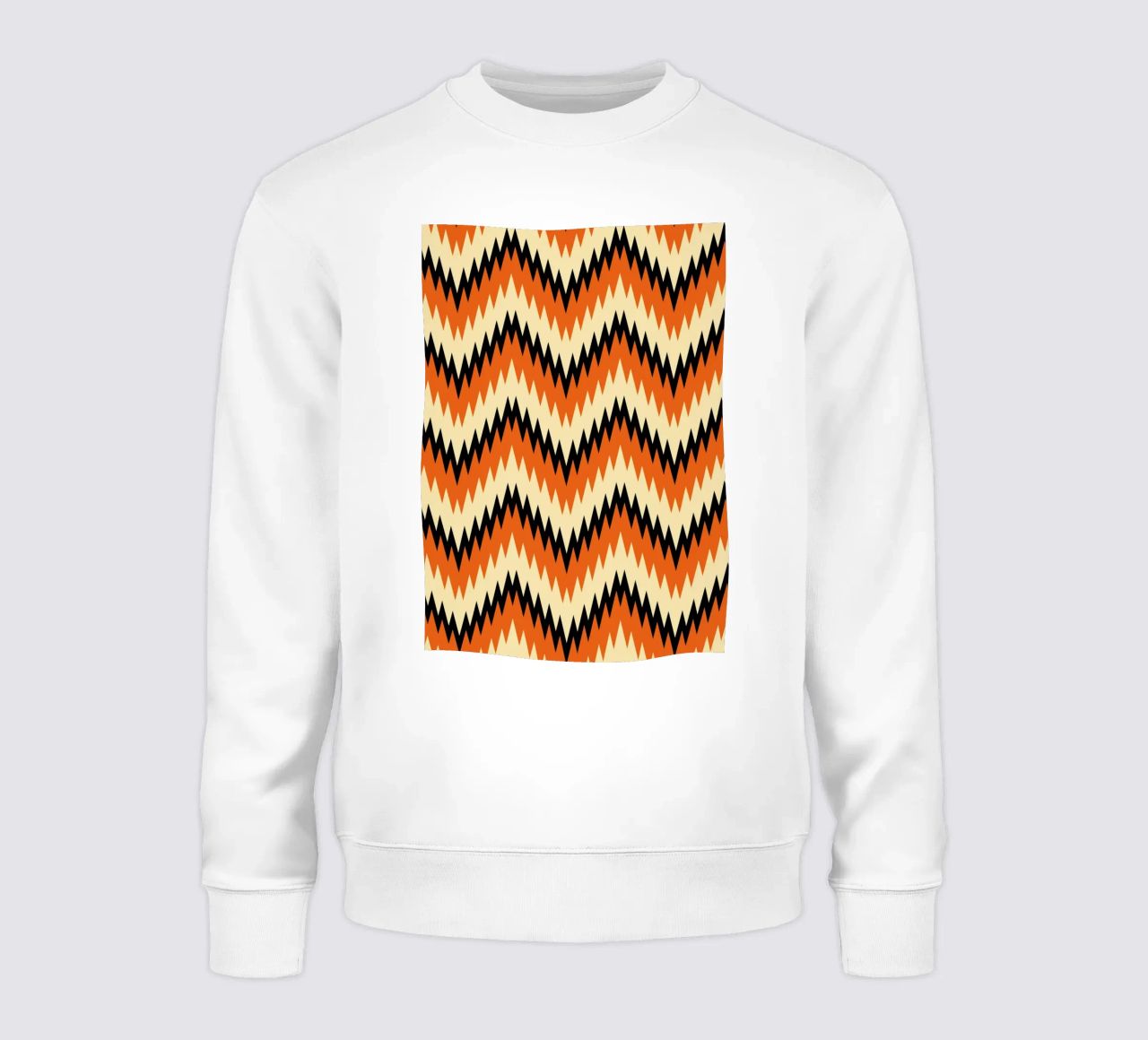 Zigzag Chevron Pattern - Modern Abstract Design Wall Art sudadera de NorwesClub