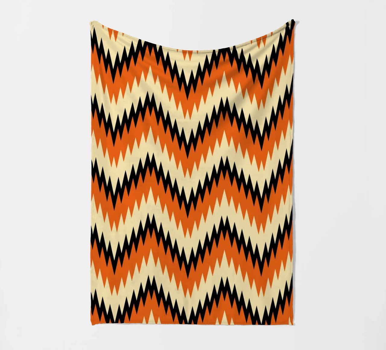 Zigzag Chevron Pattern - Arte murale moderna di design astratto coperta in pile da NorwesClub