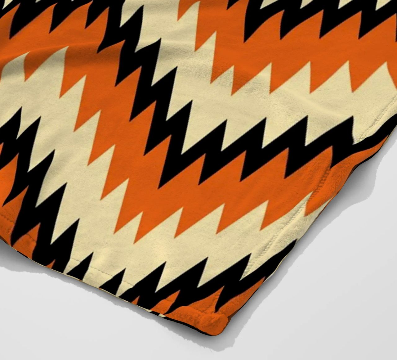 Zigzag Chevron Pattern - Arte murale moderna di design astratto coperta in pile da NorwesClub