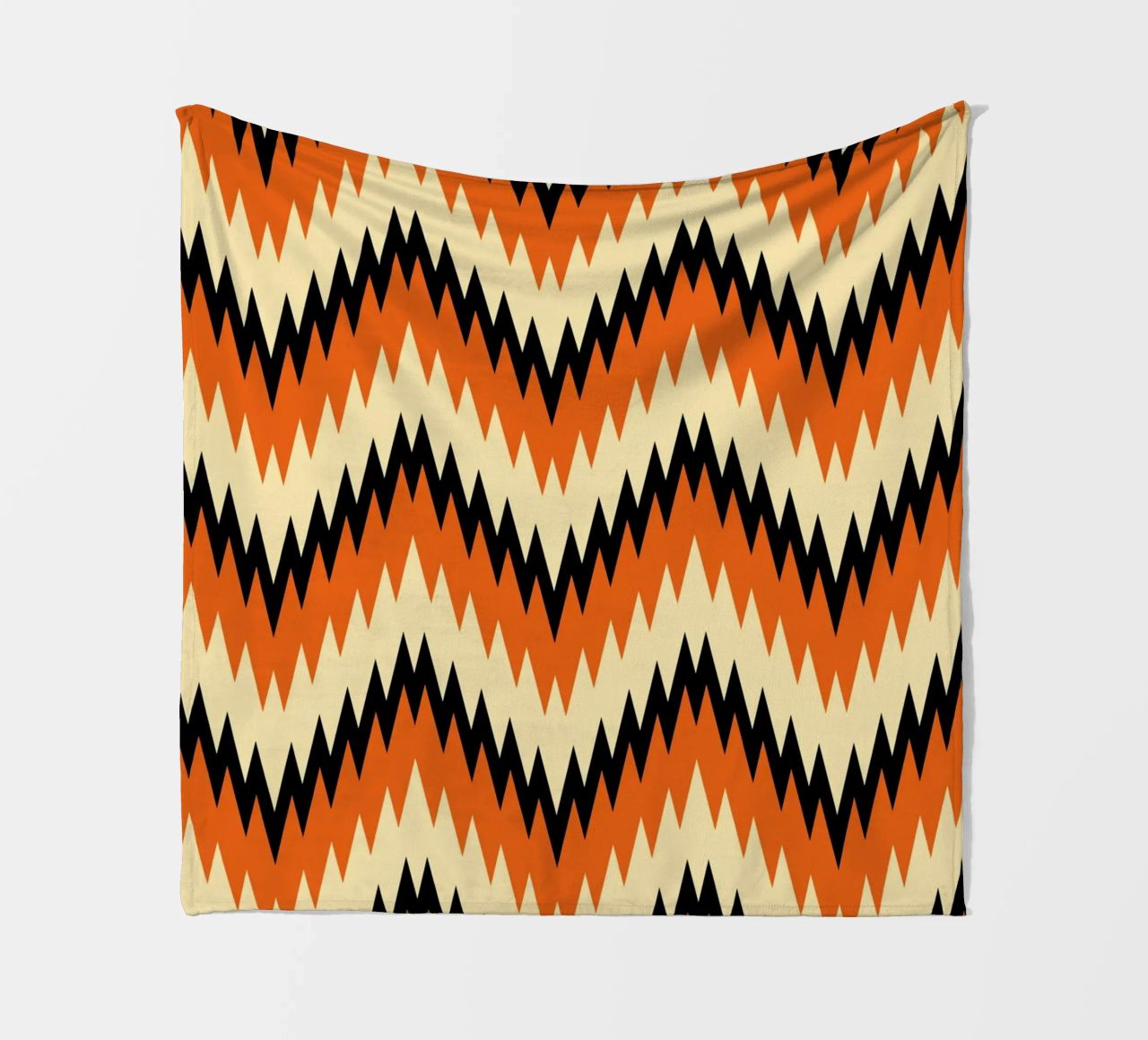 Zigzag Chevron Pattern - Arte murale moderna di design astratto coperta in pile da NorwesClub