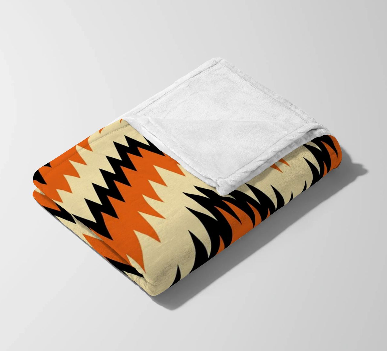 Zigzag Chevron Pattern - Arte murale moderna di design astratto coperta in pile da NorwesClub