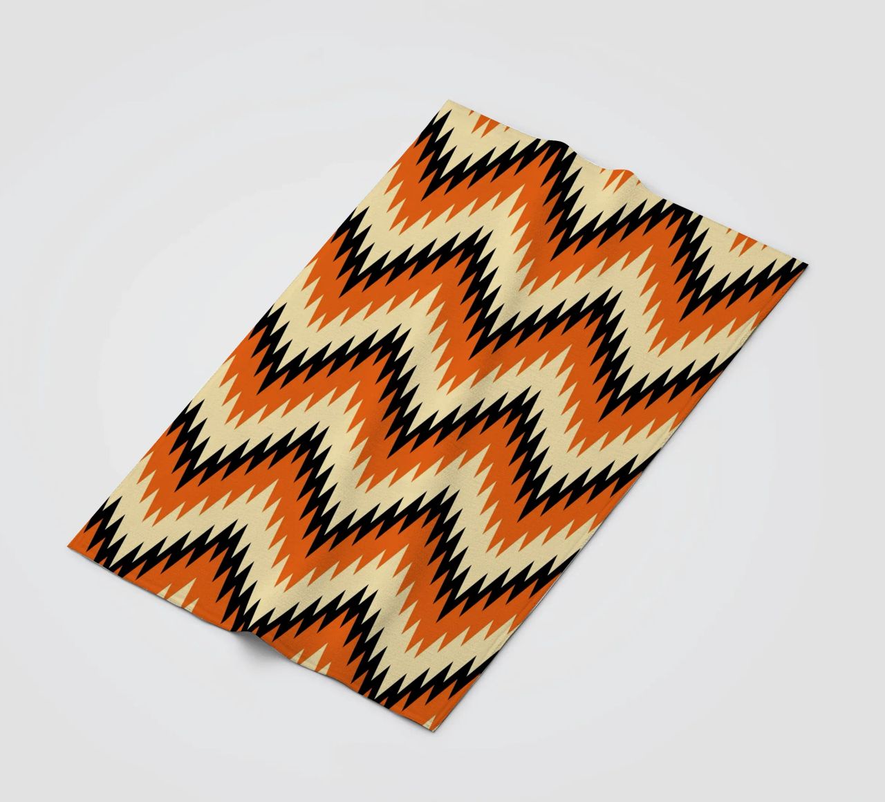 Zigzag Chevron Pattern - Arte murale moderna di design astratto coperta in pile da NorwesClub