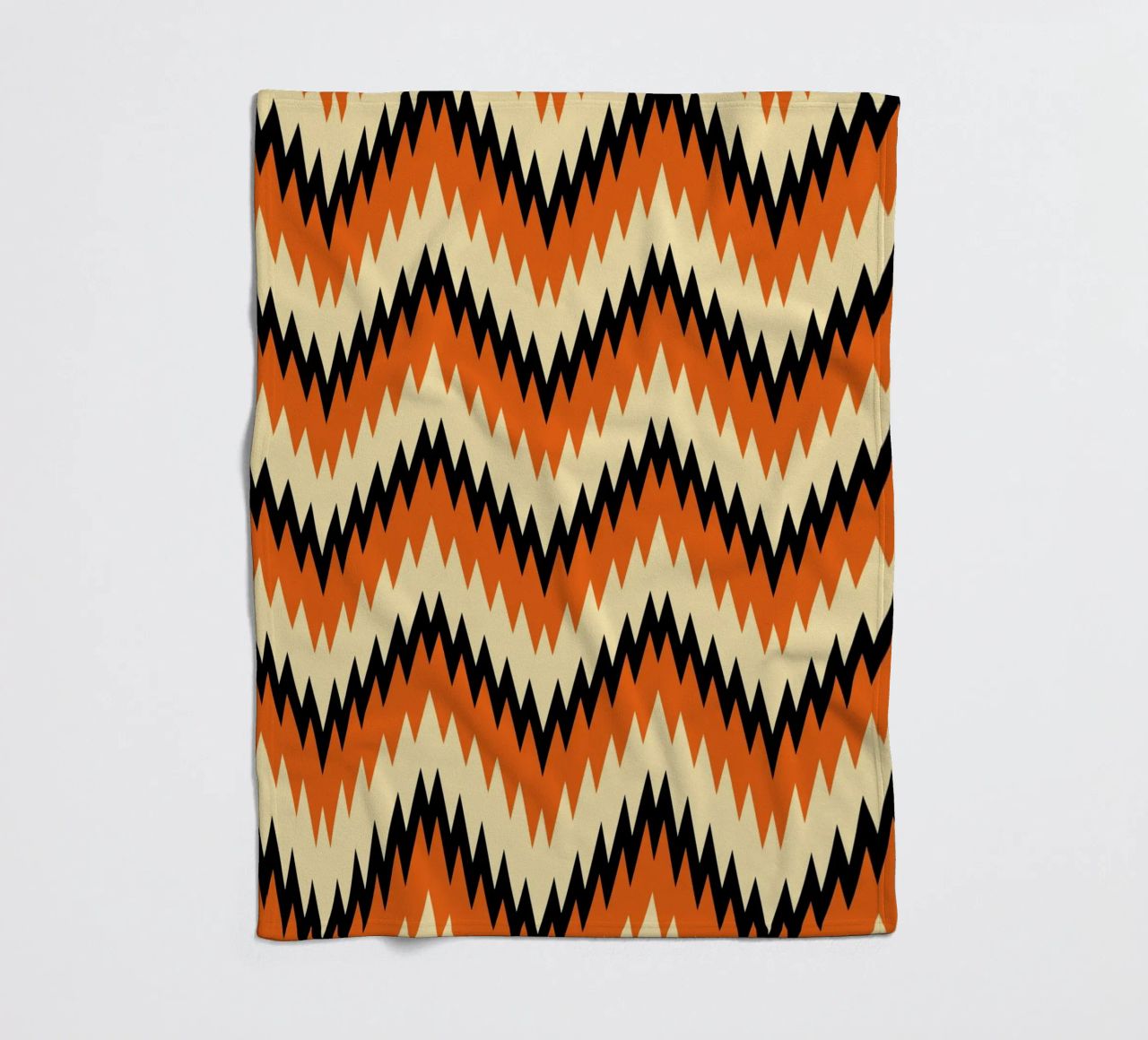 Zigzag Chevron Pattern - Arte murale moderna di design astratto coperta in pile da NorwesClub