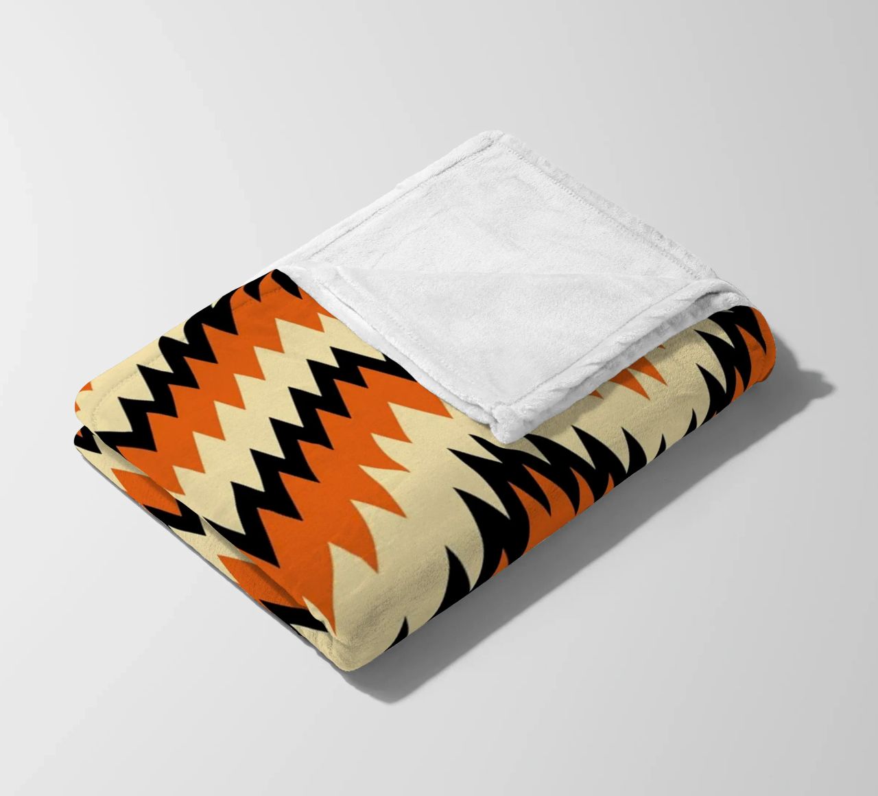 Zigzag Chevron Pattern - Arte murale moderna di design astratto coperta in pile da NorwesClub