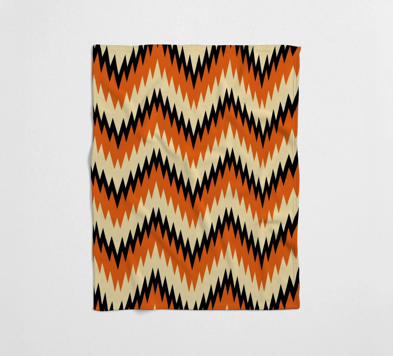 Zigzag Chevron Pattern - Arte murale moderna di design astratto coperta in pile da NorwesClub