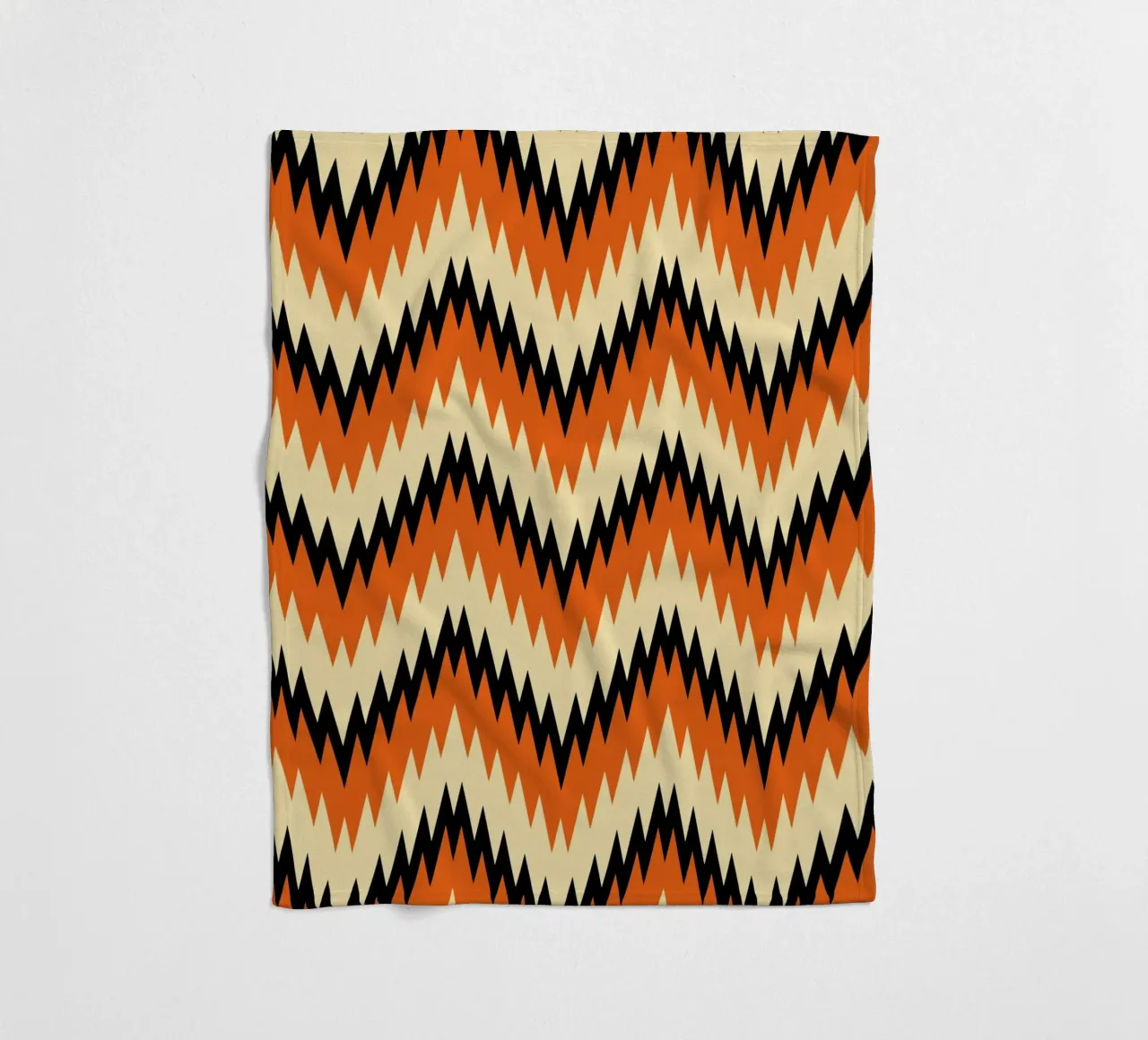 Zigzag Chevron Pattern - Modern Abstract Design Wall Art fleece blanket by NorwesClub