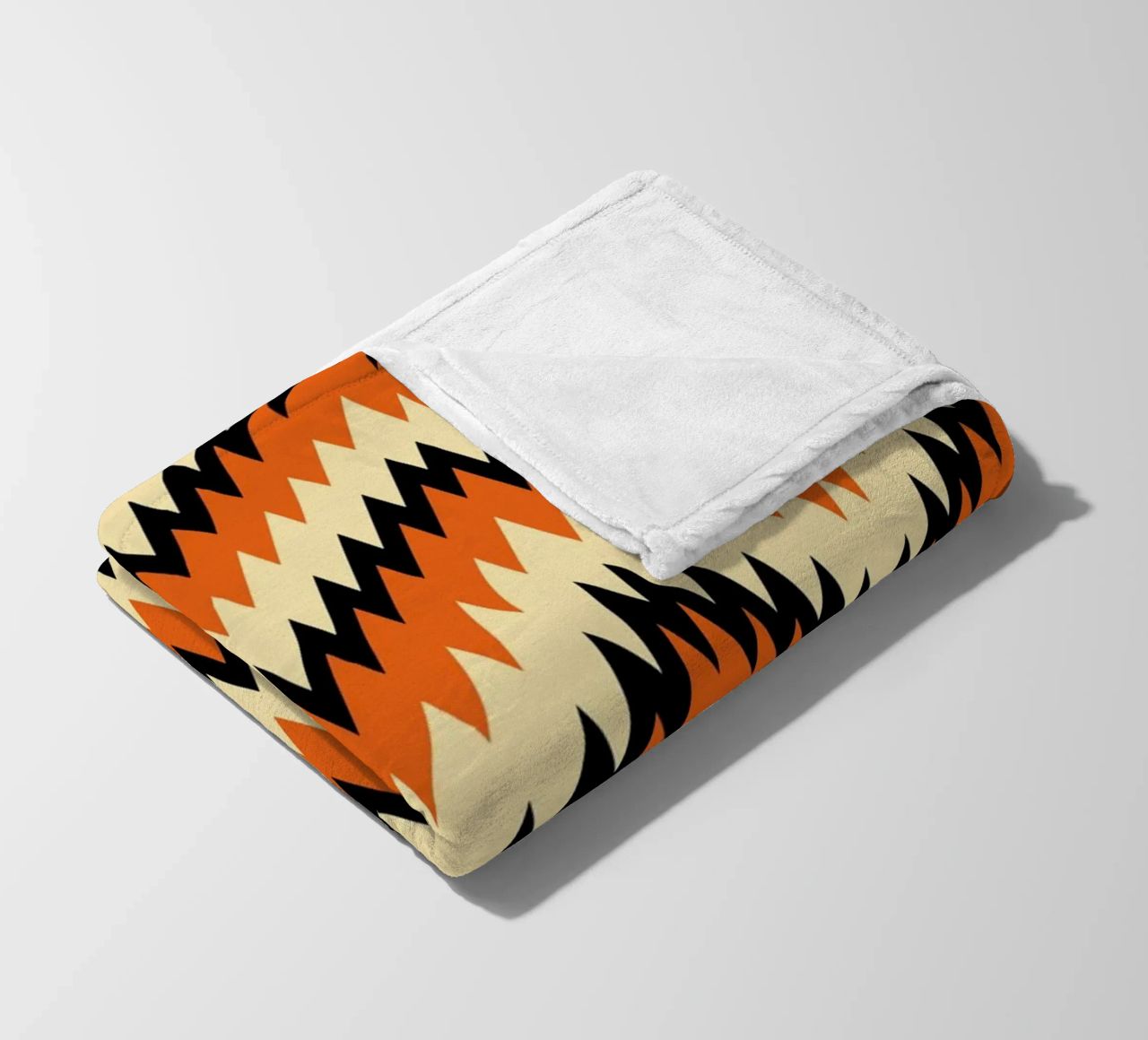 Zigzag Chevron Pattern - Arte murale moderna di design astratto coperta in pile da NorwesClub