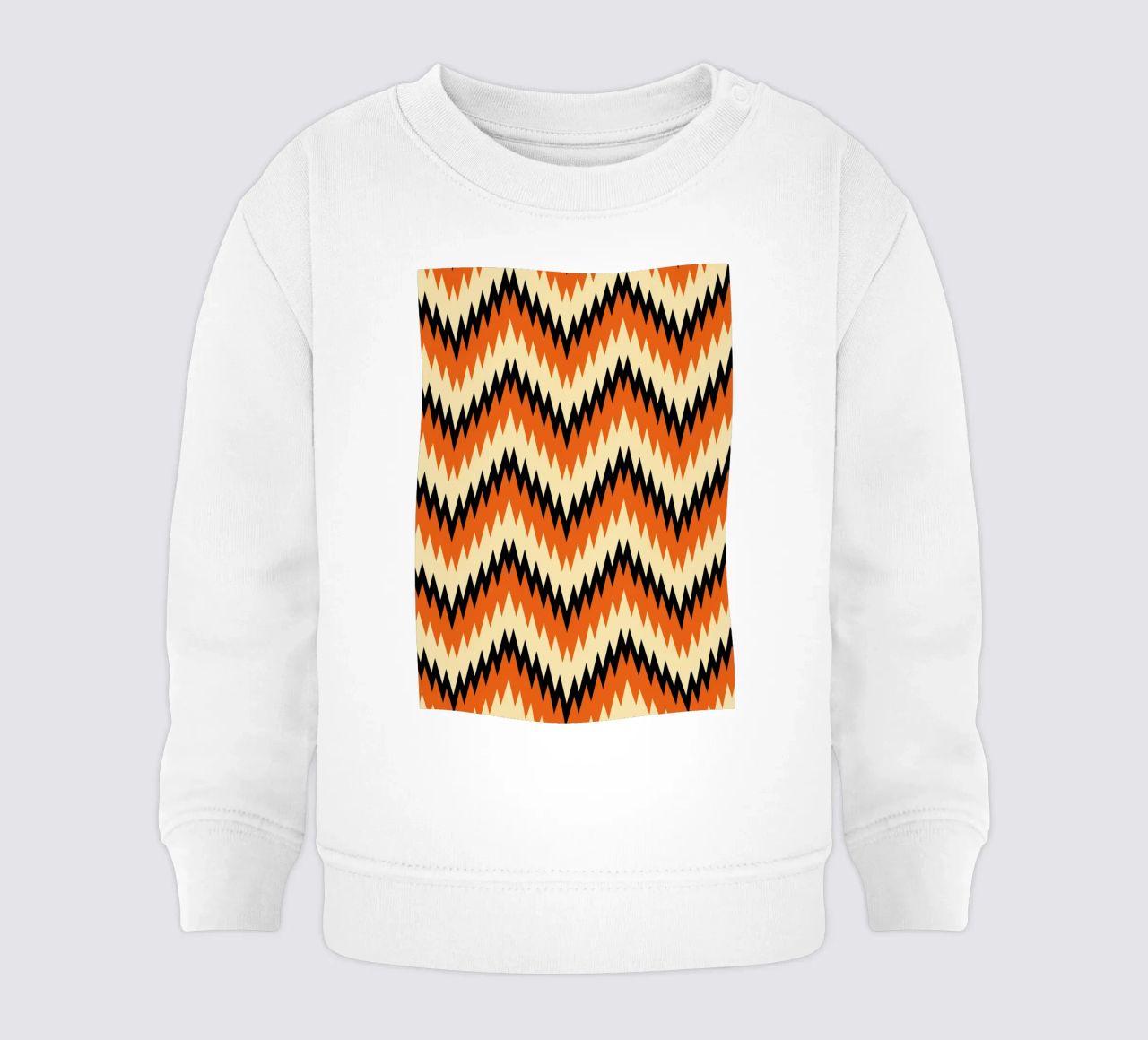Zigzag Chevron Pattern - Modern Abstract Design Wall Art sudadera de bebé de NorwesClub