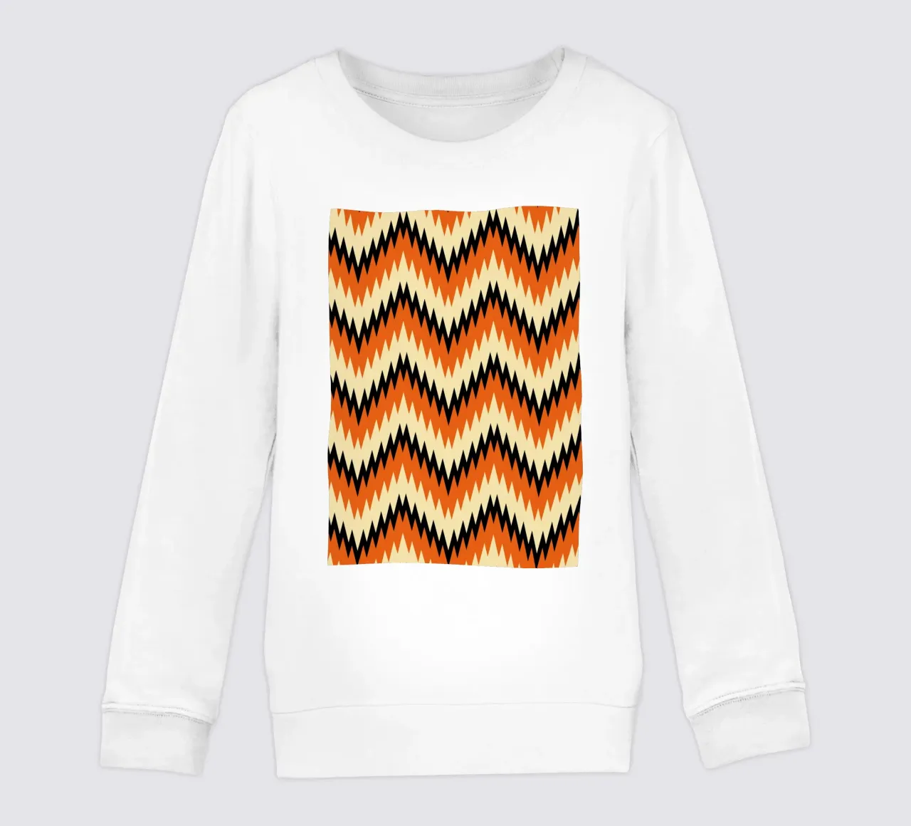 Zigzag Chevron Pattern - Modern Abstract Design Wall Art sudadera para niño de NorwesClub