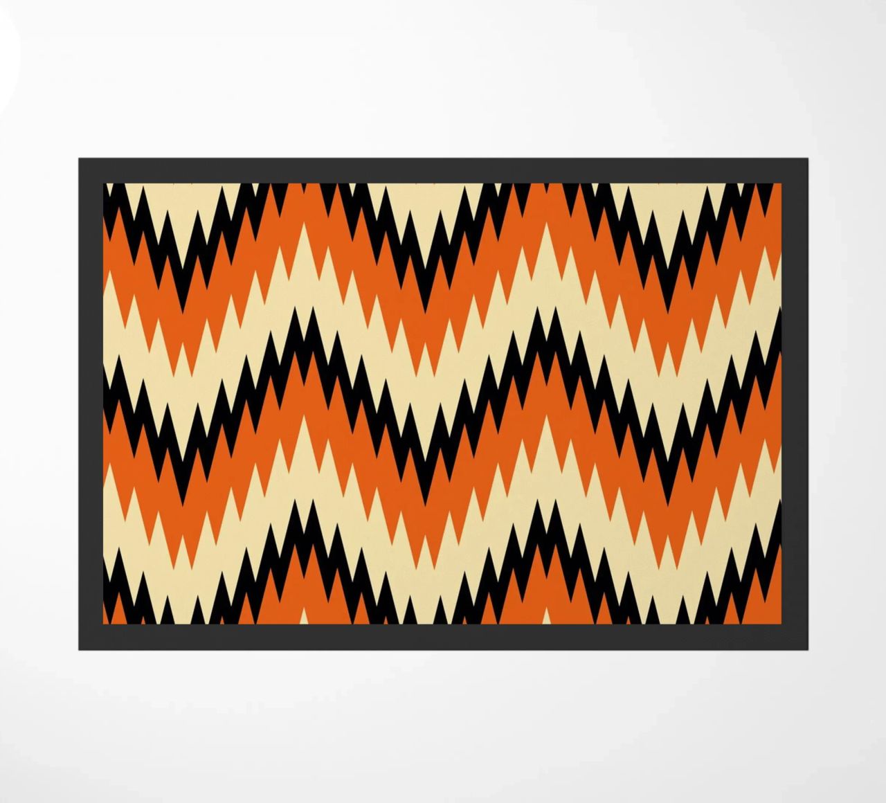 Zigzag Chevron Pattern - Modern Abstract Design Wall Art felpudo de NorwesClub