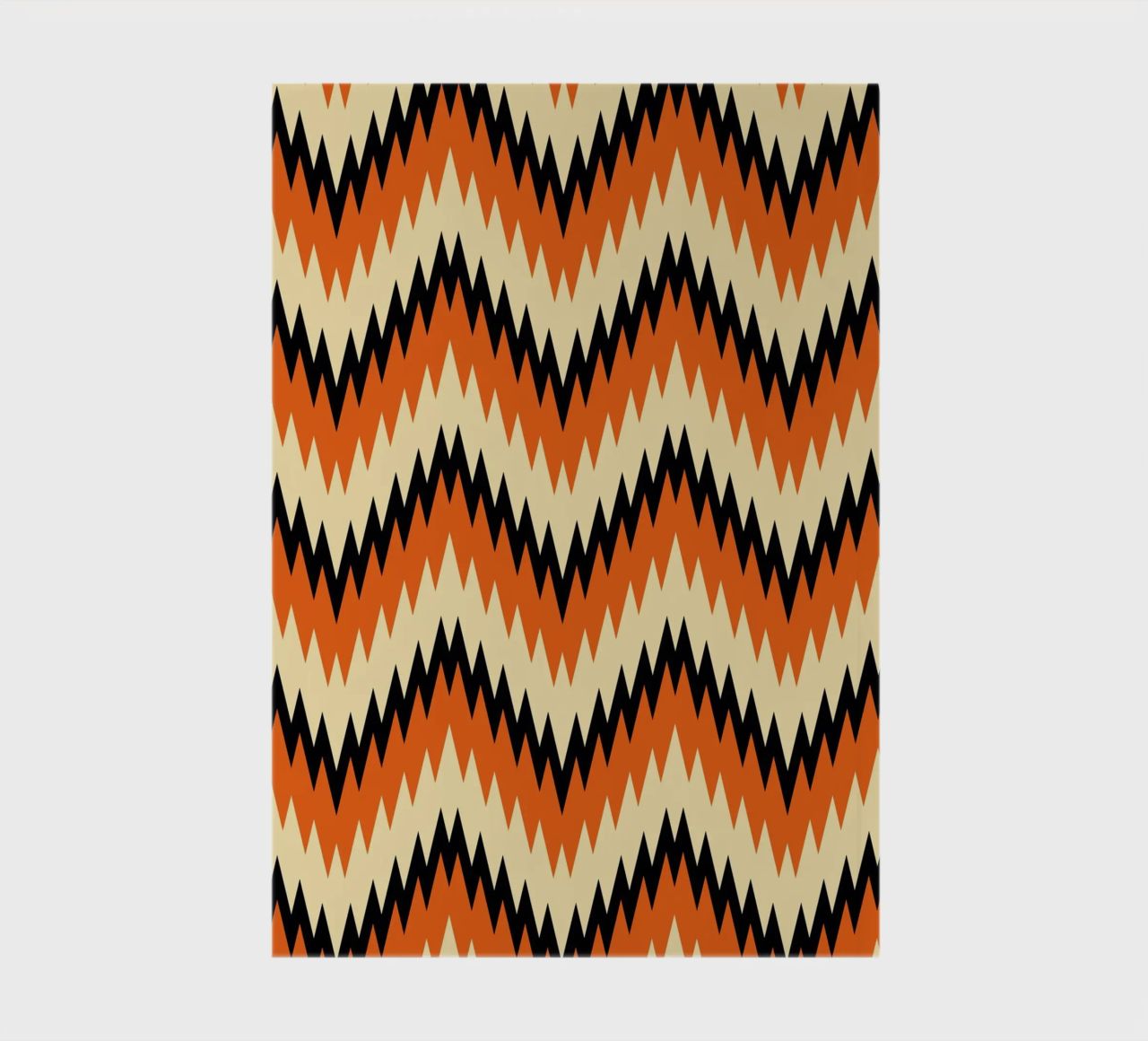 Zigzag Chevron Pattern - Modern Abstract Design Wall Art notebook by NorwesClub