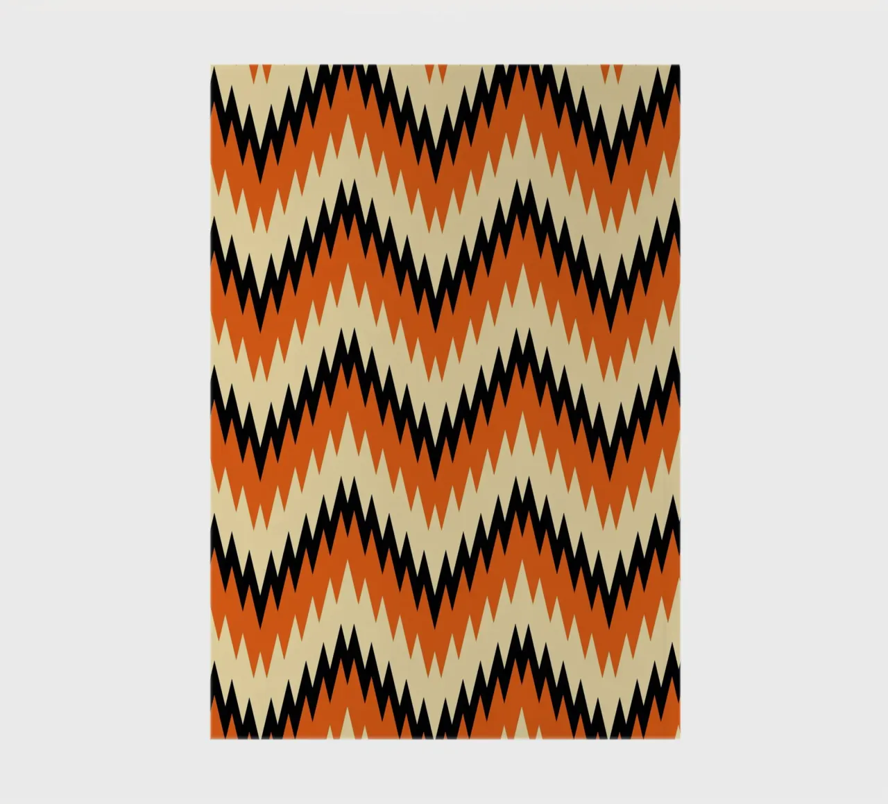 Zigzag Chevron Pattern - Modern Abstract Design Wall Art carnet de notes de NorwesClub