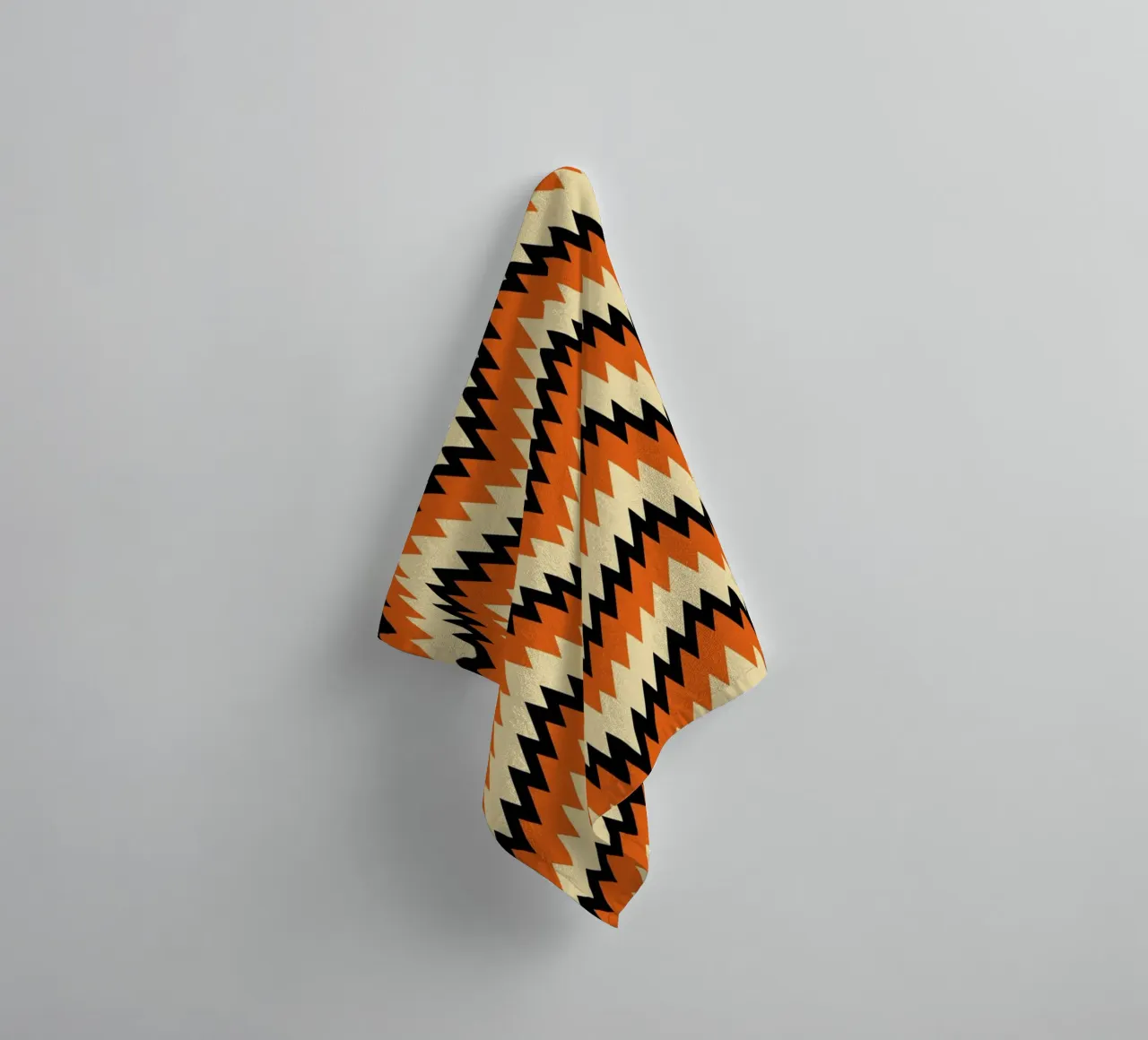 Zigzag Chevron Pattern - Arte murale moderna di design astratto asciugamano da bagno da NorwesClub