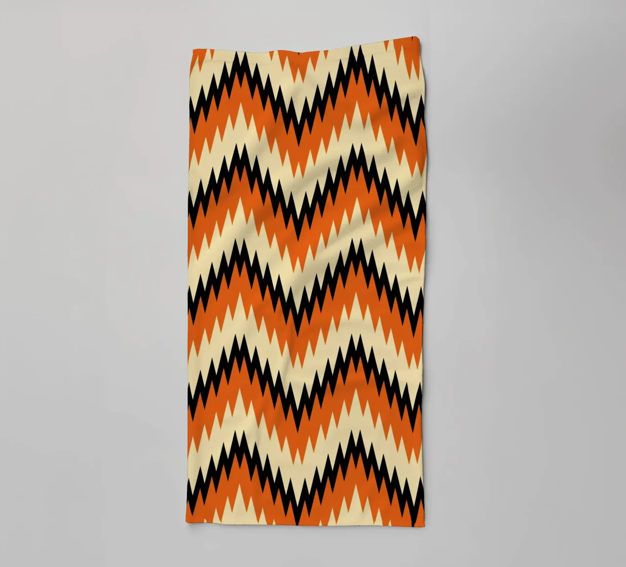 Zigzag Chevron Pattern - Modern Abstract Design Wall Art towel by NorwesClub
