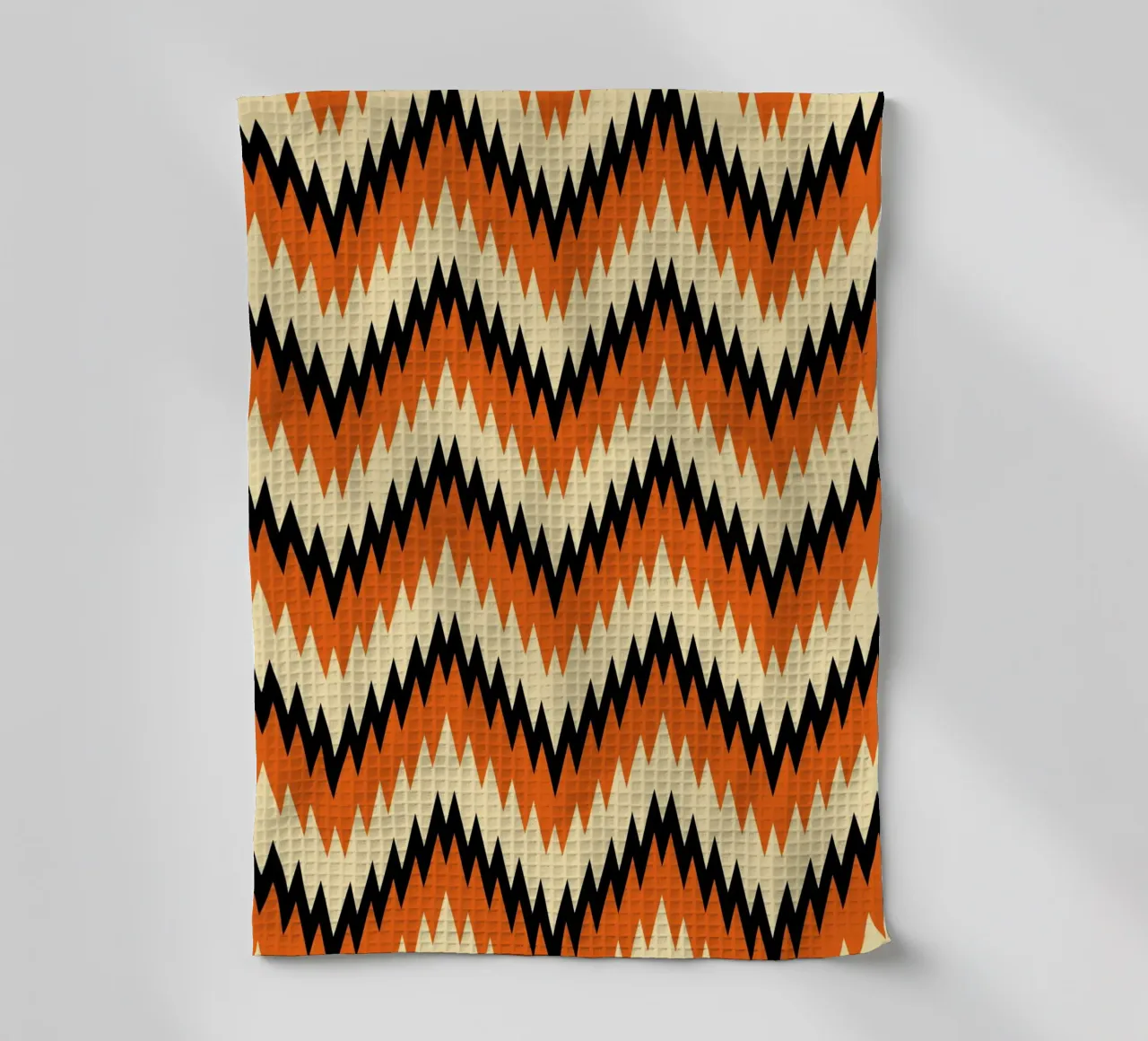 Zigzag Chevron Pattern - Modern Abstract Design Wall Art torchon de NorwesClub