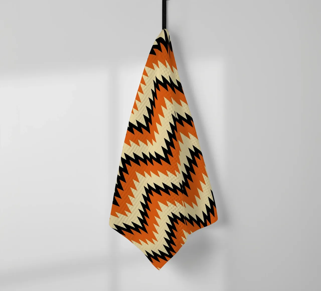 Zigzag Chevron Pattern - Modern Abstract Design Wall Art torchon de NorwesClub