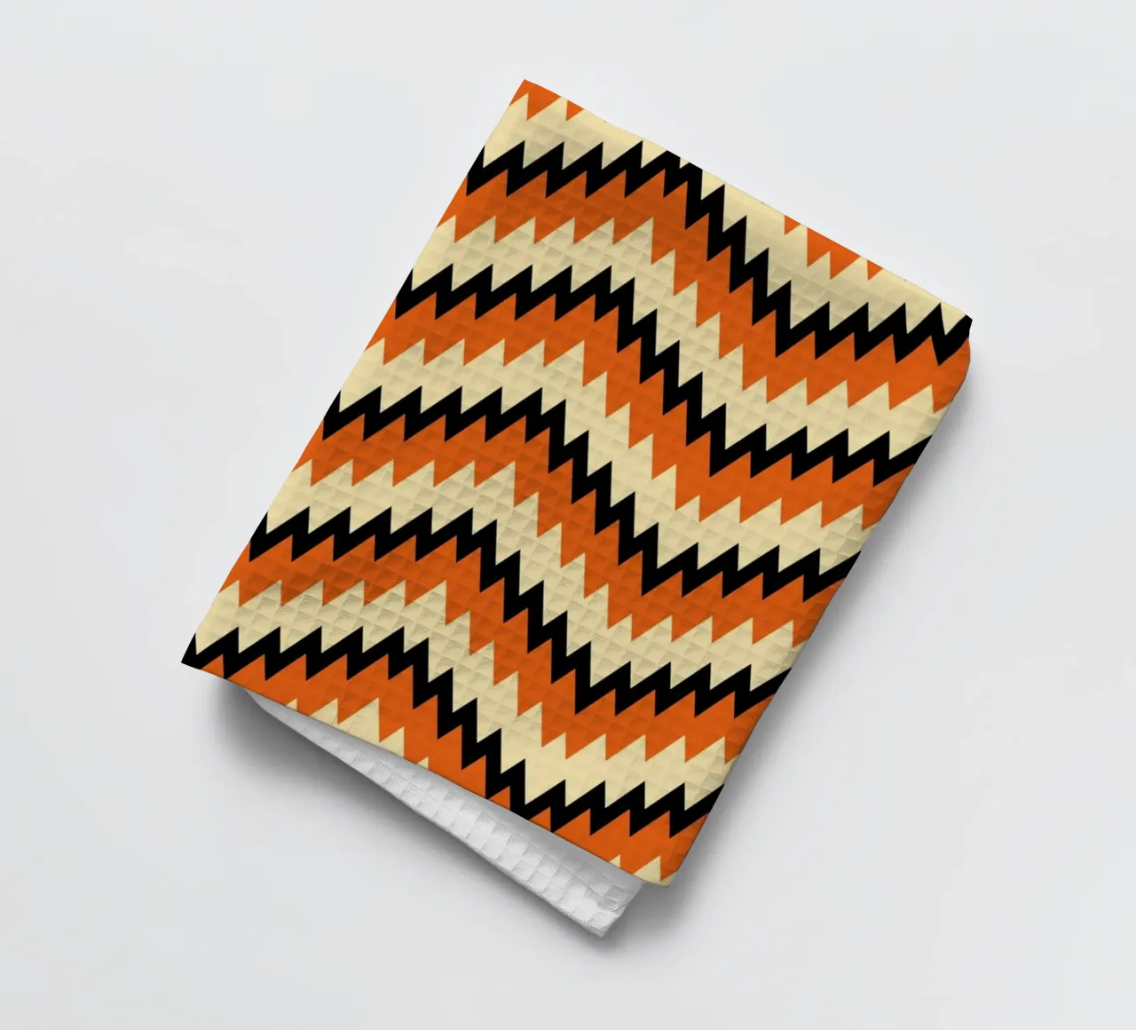 Zigzag Chevron Pattern - Modern Abstract Design Wall Art torchon de NorwesClub