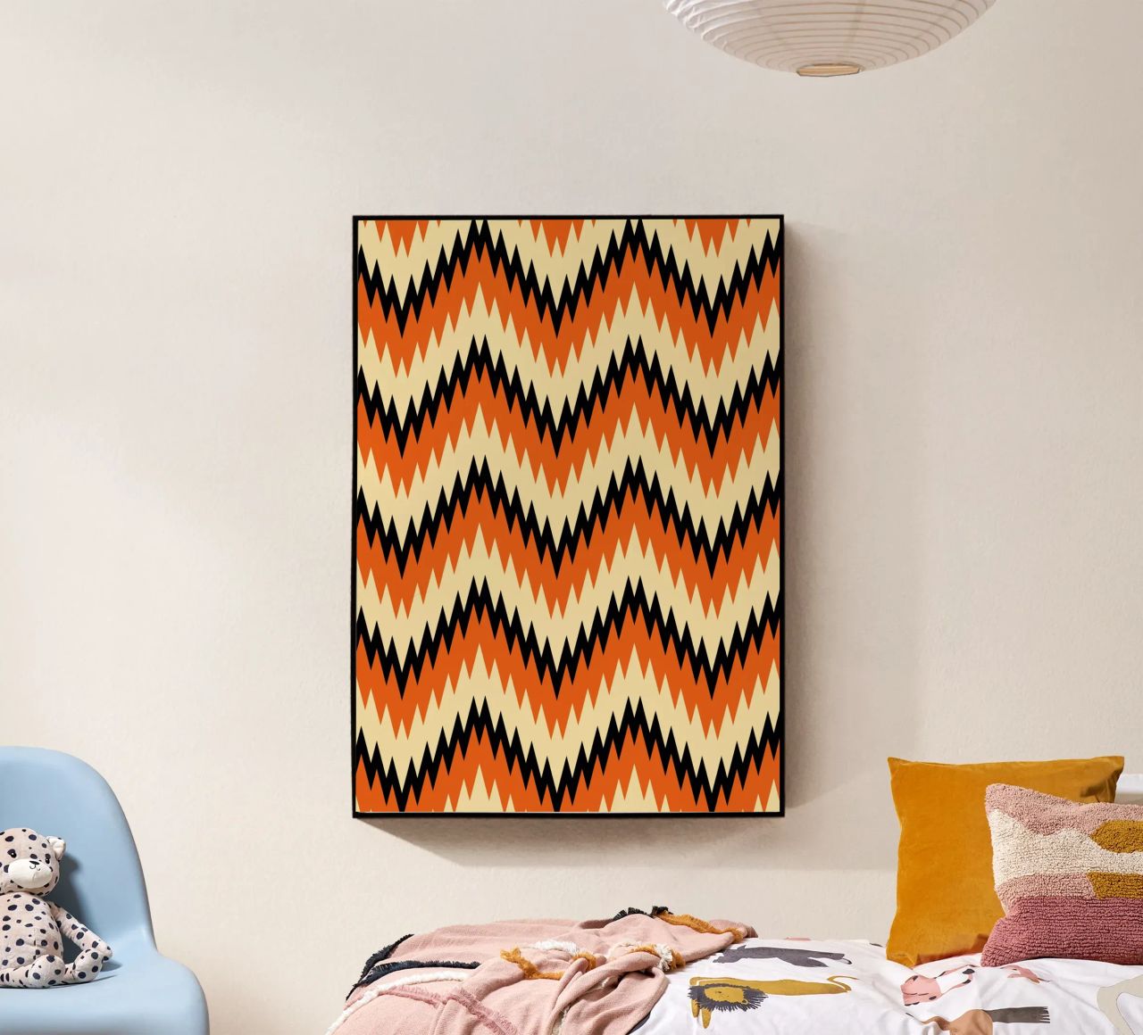 Zigzag Chevron Pattern - Modern Abstract Design Wall Art metacrilato de NorwesClub
