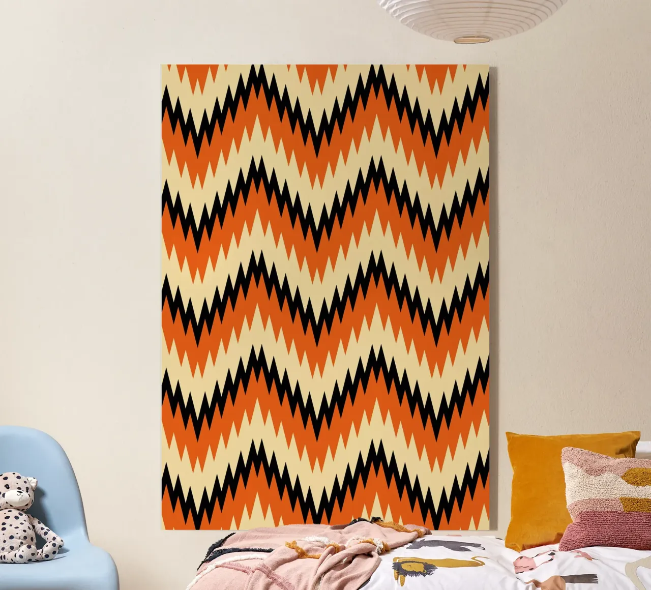 Zigzag Chevron Pattern - Modern Abstract Design Wall Art plexiglas de NorwesClub