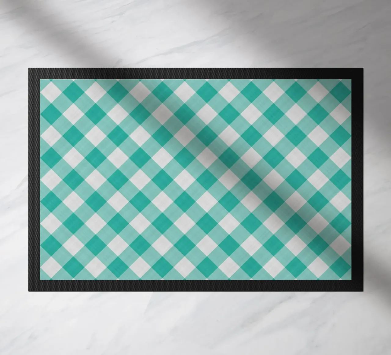 Gingham in acqua zerbino da Happy Littles