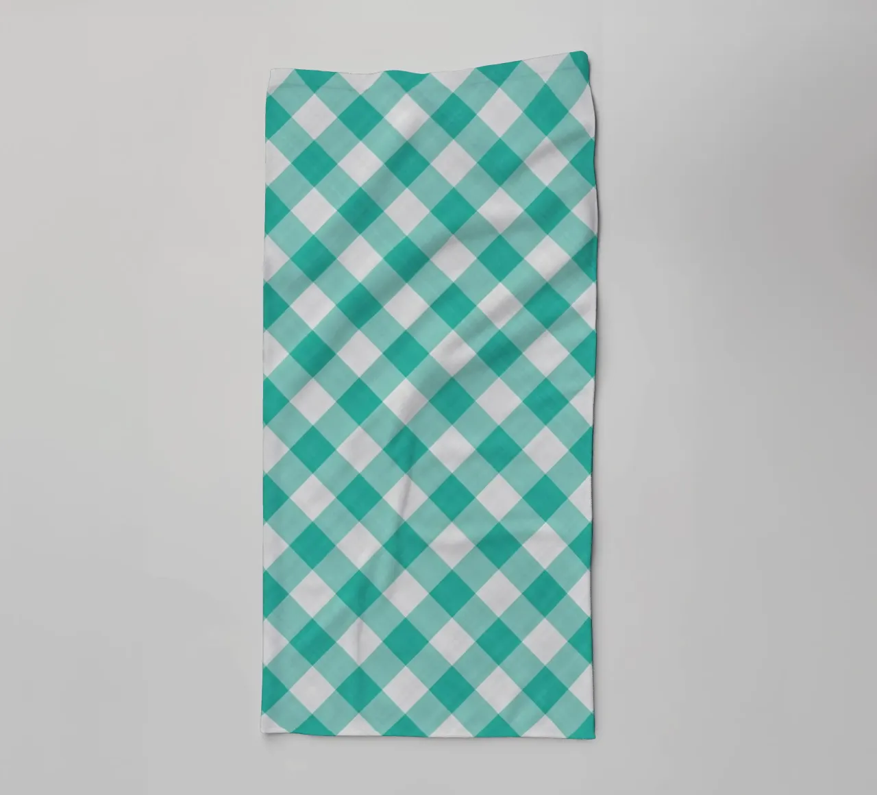 Gingham in acqua asciugamano da bagno da Happy Littles